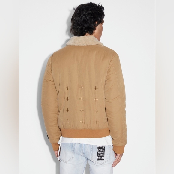 ‼️KSUBI MENS CHARTER BOMBER JACKET  TAN/BROWN SZ M - Picture 3 of 16